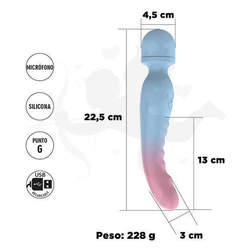 Doble vibrador microfono y estimulacion punto G